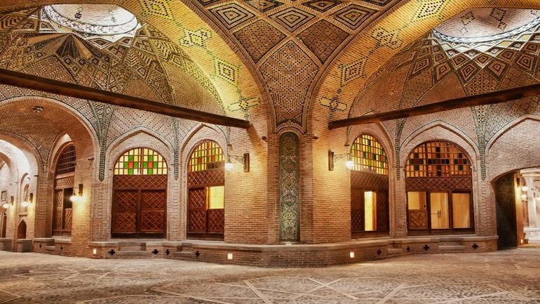 คาราวานซาราย ซาอ์ดุลซัลตานะห์ คาราวานซารายในเขตเมืองที่ใหญ่ที่สุดของอิหร่าน